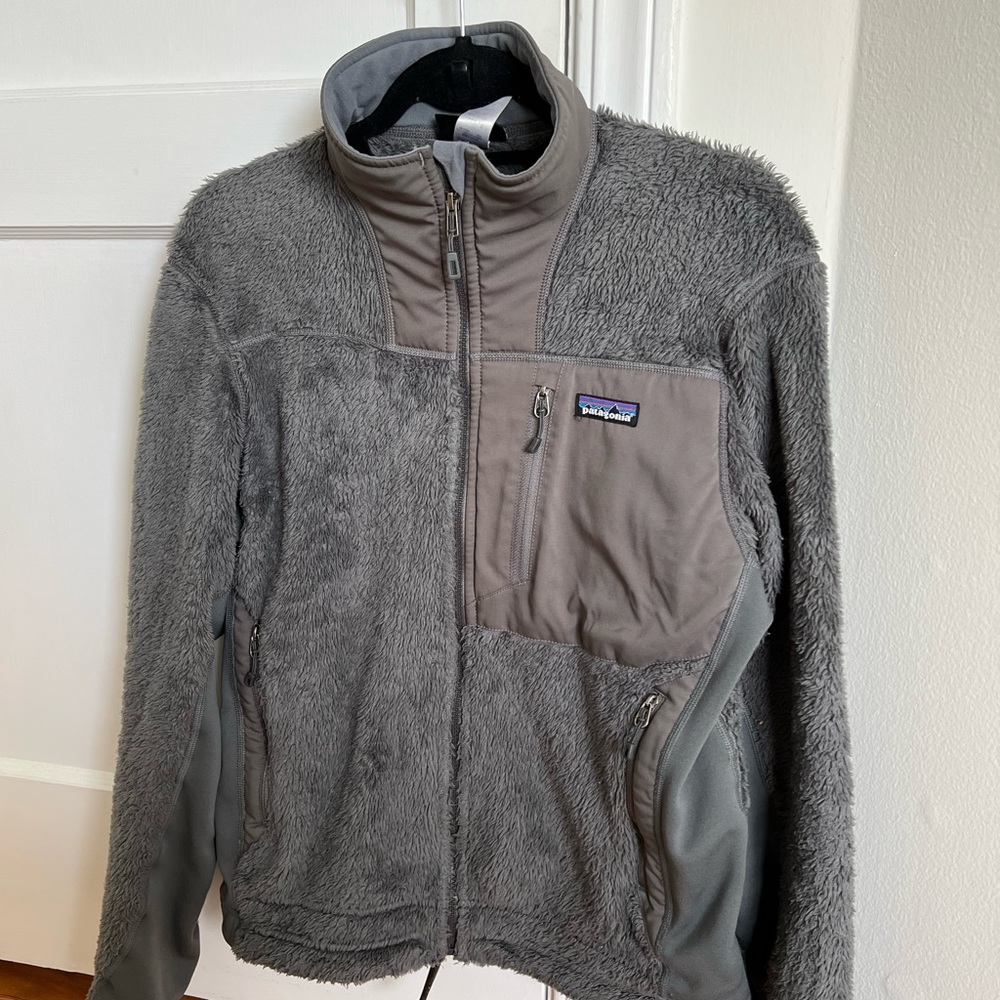 Patagonia Mens R3 Furry Fleece Jacket Small Grey